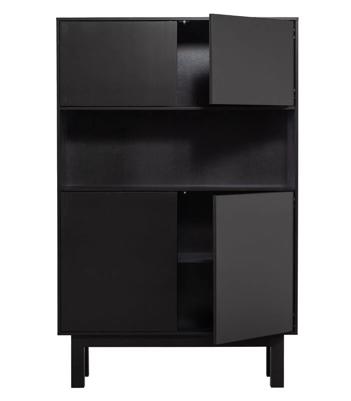 Exclusive Finca Buffetkast - Grenen - Zwart - 170x110x40 6 Exclusive Finca Buffetkast - Grenen - Zwart - 170x110x40 - Afbeelding 4