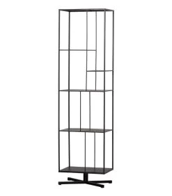 Exclusive Jiske Boekenkast - Metaal - Zwart - 184x50x35