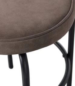 Exclusive Tris Kruk - Leer - Zwart/ Bruin - 45x38x38 -Woninginrichting 4ad68fca2b5a4a93b11fbf5dbb483c9b