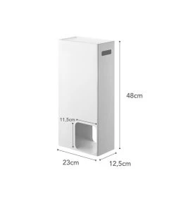 Yamazaki Toilet Paper Stocker - Tower - White -Woninginrichting 4b27d8da9e3248d6a977a4248b568378