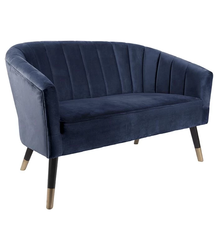 Leitmotiv Bank Royal - Velvet Donker Blauw - 128x71x80cm 6 Leitmotiv Bank Royal - Velvet Donker Blauw - 128x71x80cm - Afbeelding 4