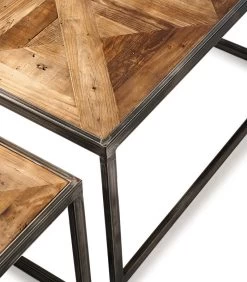 Salontafel Industrieel - Le Bar American Table - Set Van 3 Stuks - Grijs -Woninginrichting 4fecf9d36c3c4e6eb2ebd83e2fafe02a