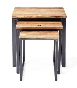 Bijzettafel - Shelter Island End Table - Set Van 3 Stuks - Zwart