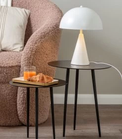 Leitmotiv Bijzettafel Supreme - Zwart - Ø32,5cm -Woninginrichting 55134e0ee07949f488cef589b5261d55