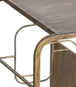 BePureHome Capo Wijnkastje - Metaal - Antique Brass - 80,5x87x33 -Woninginrichting 59efc16f9bca4170bf5d617776728bdb