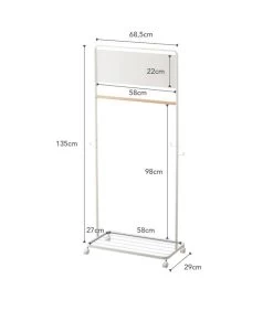 Yamazaki Kids Coat Rack With Panel - Tower - White -Woninginrichting 5a5a7403833e4128a1246a90eb084e95