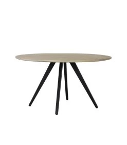 Eettafel Magnifera - Hout/Zwart - Ø140cm