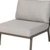 Tussenelemen Tuin Loungeset Orlando - Aluminium - Champagne - 82x89x75