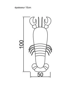 Buitenkussen Kreeftvorm Raffia-effect -Woninginrichting 5dd2d33358c243c6a03e54bd4817a38c