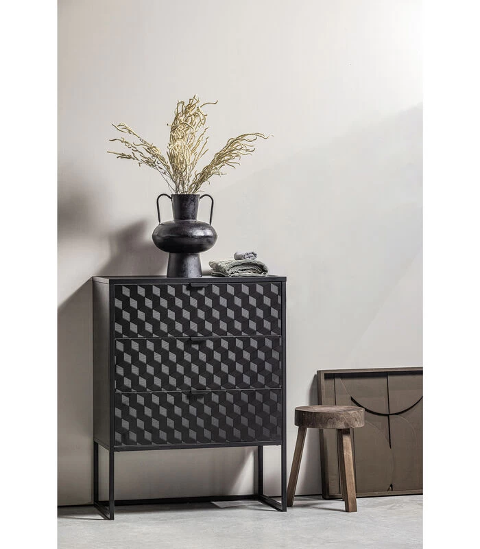 Fiona Vierkant Schilderij - Espresso - 60x60x5 4 Fiona Vierkant Schilderij - Espresso - 60x60x5 - Afbeelding 2