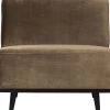 BePureHome Statement 1-Zits Element - Velvet - Taupe - 77x79x93