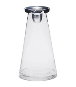 Kaarshouder Glas, Vulbare Kandelaar - Solène - Transparant - Maat L