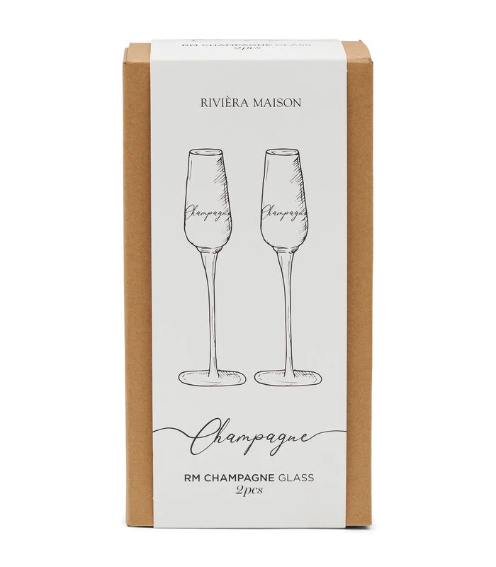 RM Champagne Glass 2 Pcs 4 RM Champagne Glass 2 Pcs - Afbeelding 2