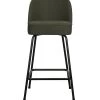 BePureHome Barstoel Vogue - Geweven Stof - Warm Groen - 89x50x55 -Woninginrichting 63f4e50b74094619b698225dfcc7a6c3