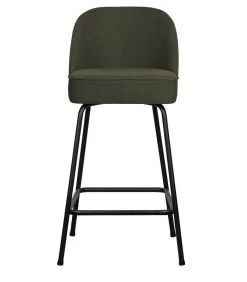 BePureHome Barstoel Vogue - Geweven Stof - Warm Groen - 89x50x55
