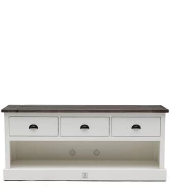 TV Kast Meubel - Newport Flatscreen Dresser - 150x45 Cm - Wit