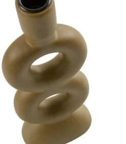 BePureHome Gap Double Kandelaar - Porselein - Sepia - 27x10x6 -Woninginrichting 64ddc29b92874c45b4f3cbe59d796c2c