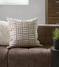 Kussensloop 60x60, Sierkussenhoes, Kussenhoes - James - Wit - -Woninginrichting 6680044273544e608b8b79e887dda8df