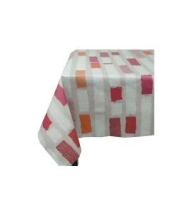 Gecoat Tafelkleed Stripe Patch Orange