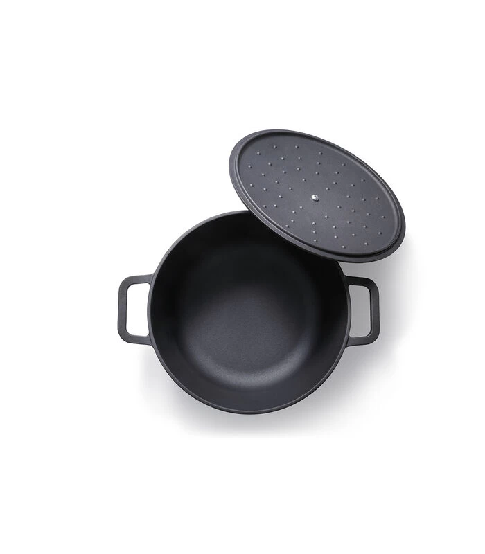 Braadpan Cast Iron 28 Cm 5.5 L Zwart Gietijzer 7 Braadpan Cast Iron 28 Cm 5.5 L Zwart Gietijzer - Afbeelding 5