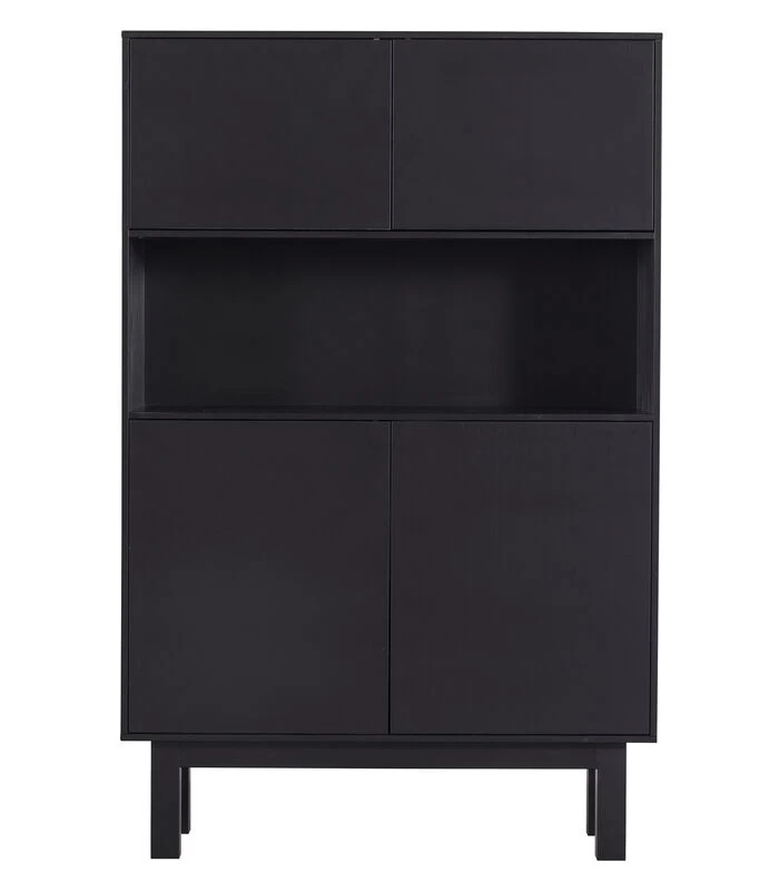 Exclusive Finca Buffetkast - Grenen - Zwart - 170x110x40 4 Exclusive Finca Buffetkast - Grenen - Zwart - 170x110x40 - Afbeelding 2