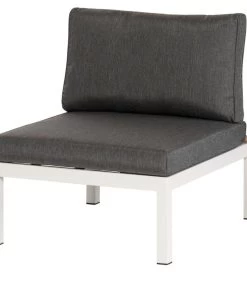 Tussenelement Loungeset La Vida - Teak - Wit - 63x80x70