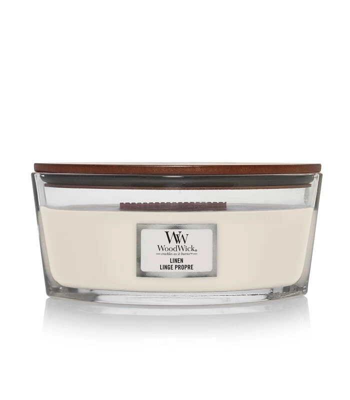 WoodWick Kaars Linen Ellipse 3 WoodWick Kaars Linen Ellipse