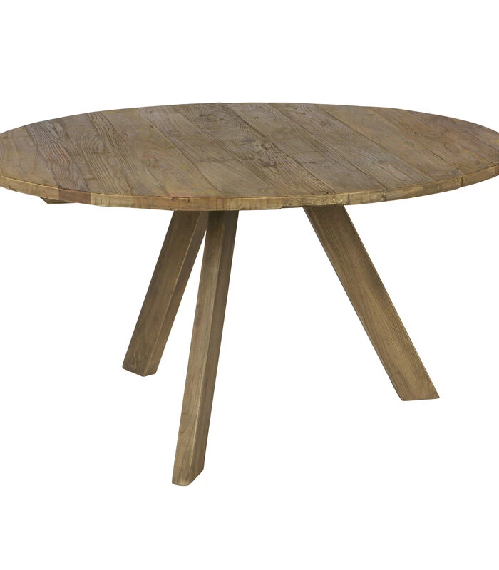 BePureHome Tondo Eettafel - Hout - Old Elm - 76x140x140 3 BePureHome Tondo Eettafel - Hout - Old Elm - 76x140x140