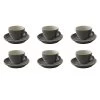 Palmer Cappuccinokop En Schotel Colors 18 Cl 14 Cm Grijs Porselein 6 Stuk(s) -Woninginrichting 7213951545544a59a90ecf749bfaa1b1