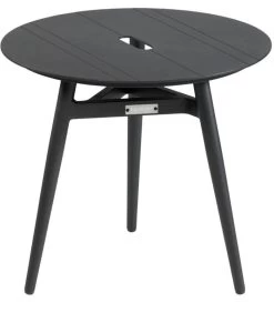 Bijzettafel Binnen/Buiten Tulip - Aluminium - Antraciet - 45x50x50