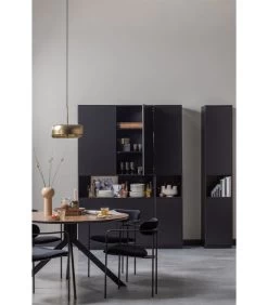 Exclusive Finca Opbergkast - Zwart - 210x39,5x40 -Woninginrichting 76089b4a3aa24f8cb63e8070a83686b6