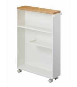 Yamazaki Semi-Closed Storage Cart - Tower - White -Woninginrichting 766eb3f0e2464b9d861d69b9ae78a61f