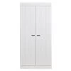 WOOOD Connect Kast 2-Deurs - Grenen - Wit - 195x94x53