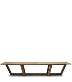 Tuintafel Hout - Tanjung Outdoor Dining Table - 400x100 Cm - Bruin