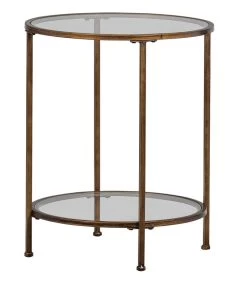 BePureHome Goddess Too Bijzettafel - Antique Brass - 85, 5x66x36