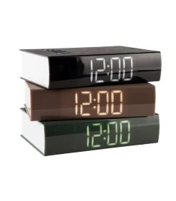 Karlsson Wekker Book - Zwart - 20x5cm -Woninginrichting 7c783a6129ea4169bffb5476cda71776