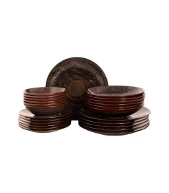 Palmer Serviesset Victory Stoneware 6-persoons 24-delig Bruin