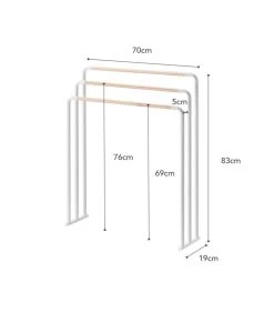 Yamazaki Bath Towel Hanger - Plain - White -Woninginrichting 8129c2bf76bc436b97512731158a9345