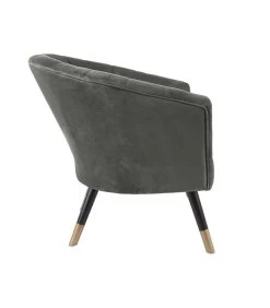 Leitmotiv Stoel Royal - Velvet Taupe Groen - 70x71x80cm -Woninginrichting 81f5679939874b2f8478100eca46de68