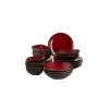 Palmer Serviesset Lava Stoneware 6-persoons 24-delig Bruin Rood -Woninginrichting 832a91ad10d3476f898c16b0c9f3cc6a