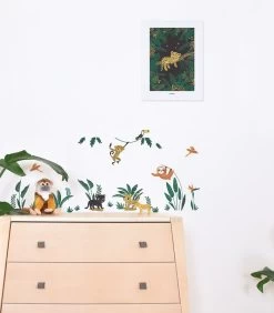 Muursticker Kinderkamer - Jungle Dieren -Woninginrichting 8433cac222dd406b840a4d193ad1cdfb
