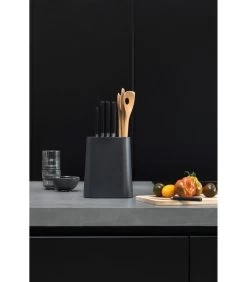 Brabantia Profile Messenblok Met Keukengerei Houder - Dark Grey -Woninginrichting 8608e4a64aba4625a6ccc94dc1e26cf5