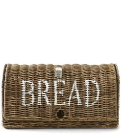 Broodmand Riet - Rustic Rattan Bread Box - Bruin