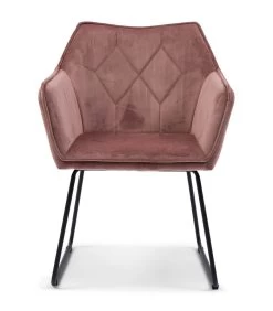 Eetstoel Morgan DAC Vel III RoStain - Polyester, IJzer - (LxBxH) 64.0x69.0x54.0 Cm