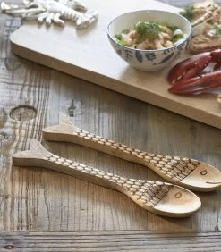 Saladebestek 2-Delig, Opscheplepels Vis - Classic Fish - Bruin -Woninginrichting 8ac4ce5fcf1c49c1a40e5544b6dffb9d