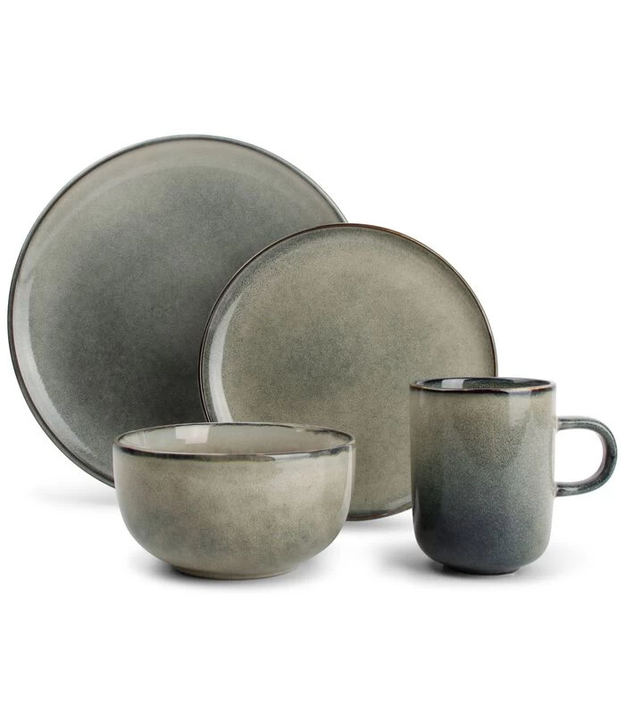 MERIDIAN 16-delige Serviesset Groenblauw 3 MERIDIAN 16-delige Serviesset Groenblauw