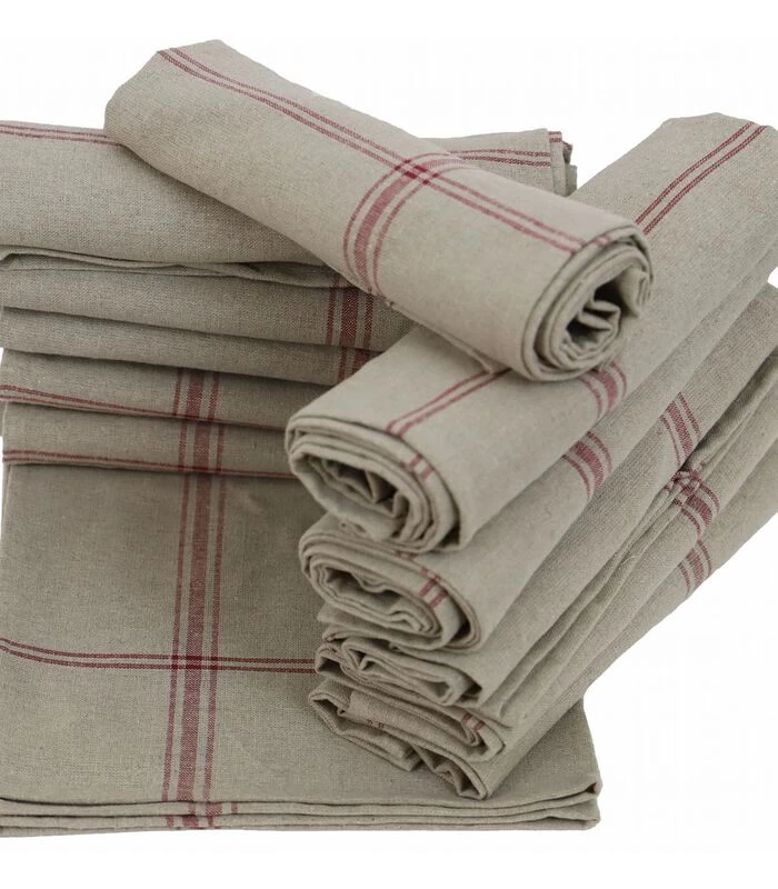 12er-Pack Reinleinen-Küchentücher NORMANDY Linen 3 12er-Pack Reinleinen-Küchentücher NORMANDY Linen