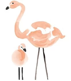 Muursticker Kinderkamer - Flamingo