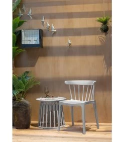 WOOOD Bijzettafel Buiten Boy - Kunststof - Mist - Set Van 2 -Woninginrichting 93a171d4c31f4f6e883014a9f9f38007