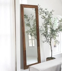 Spiegel Staand - Beach House Mirror - 80x220 Cm - Bruin -Woninginrichting 94ccb43155154439ba6aa97a342b71e2